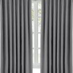 Hansleep カーテン 1級遮光 ２枚組 グレー 幅100cm丈110cm 小窓 断熱 防寒 防音 省エネ 厚手 無地 おしゃれ 洗える 寝室 リビング用 (グレー, 幅100cm×丈110cm)