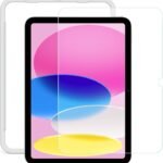NIMASO ガラスフィルム iPad 第11世代（A16） 2025用/iPad 10.9インチ 第10世代 2022用 衝撃吸収 強化 ガラス 保護フィルム 指紋防止 ガイド枠付き NTB22I574