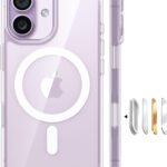 TORRAS iPhone 17 用ケース 【米軍進化耐衝撃・高性能Magsafe対応】指紋防止 黄変防止 米軍保護工学 マグネット搭載 衝撃吸収 頑丈 カメラコントロールボタン付き ストラップホール 透明 Guardian-Mag クリア