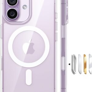 TORRAS iPhone 17 用ケース 【米軍進化耐衝撃・高性能Magsafe対応】指紋防止 黄変防止 米軍保護工学 マグネット搭載 衝撃吸収 頑丈 カメラコントロールボタン付き ストラップホール 透明 Guardian-Mag クリア