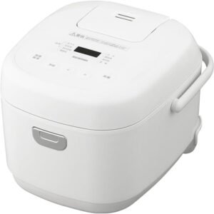 アイリスオーヤマ マイコン炊飯器 5.5合 一人暮らし 9種ヘルシーメニュー 自動メニュー搭載 銘柄炊き分け 軽量カップ付き RC-BMA50-W ホワイト