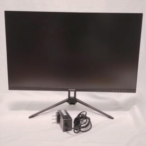 【Amazon.co.jp限定】アイリスオーヤマ モニター 24インチ(メーカー3年保証) スピーカー内蔵 VAパネル HDMI×1 VGA×1 DC IN×1 AUDIO OUT×1 角度調整可能 ブルーライト軽減 フレームレス DT-FF233S-B