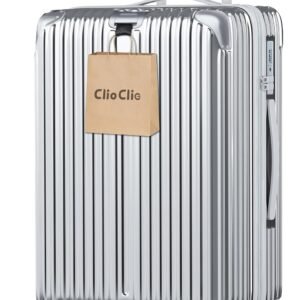 [ClioClio] スーツケース キャリーケース キャリーバッグ 拡張機能付 超軽量 静音 鏡面加工 【360度回転 & 取り外す可能】 ABS+PC 耐衝撃 防盗ファスナー TSAローク搭載 旅行 ビジネス 出張 (シルバー, Sサイズ/機内持込可能（1~3泊/40L）)