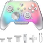 BIGBIG WON Rainbow 3 コントローラー 8Kレベル 静電容量式スティック 2000Hzポーリングレート 16個マイクロスイッチボタン ホール＆マイクロスイッチデュアルトリガ 着脱式十字キー搭載 3.5mmオーディオジャック搭載 PC/Switch2/iOS/Android対応 ゲームパッド