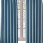 Hansleep カーテン 1級遮光 幅100cm×丈178cm 2枚組 ストーンシアン 断熱 防寒 防音 省エネ 厚手 無地 おしゃれ 洗える 寝室 リビング用 (ストーンシアン, 幅100cm×丈178cm)