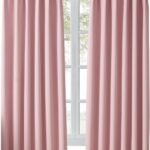 Hansleep カーテン 1級遮光 2枚組 幅100cm丈170cm コーラルピンク 断熱 防寒 防音 省エネ 厚手 無地 おしゃれ 洗える リビング用 (コーラルピンク, 幅100cm×丈170cm)