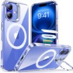 【デザイン受賞シリーズ！】ESR iPhone 16 ケース Magsafe対応 カメラコントロール 米軍MIL規格の保護 耐黄変 耐衝撃 隠れスタンド iPhone16ケース 傷防止背面 あいふおん16ケース Classicシリーズ クリア