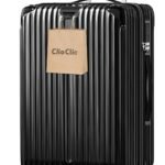 [ClioClio] スーツケース キャリーケース キャリーバッグ 拡張機能付 超軽量 静音 鏡面加工 【360度回転 & 取り外す可能】 ABS+PC 耐衝撃 防盗ファスナー TSAローク搭載 旅行 ビジネス 出張 (ブラック, Mサイズ（4~7泊/65L）))