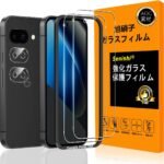 対応 Google Pixel 10A ガラスフイルム 用の ガイド枠付き【 Google Pixel10A フイルム（２枚入り） カメラフィルム（２枚入り）ガイド枠 】 強化ガラス 液晶 グーグルピクセル10A 保護フィルム 国産旭硝子素材 撥油性 超耐久 高光沢 超薄型 硬度9H 指紋防止 衝撃吸収 高透過率 飛散防止 貼り付け簡単 気泡なし 極薄 SENLX-TMPXA10