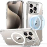 【デザイン受賞シリーズ！】ESR いphone15Pro ケース iPhone15Pro ケース MagSafe対応 隠しスタンド 調整可能 ワイヤレス充電対応 米軍MIL規格 耐衝撃 傷防止 軽量 高い透明度 iPhone 15 Pro ケース 6.1 インチ Classicシリーズ クリア