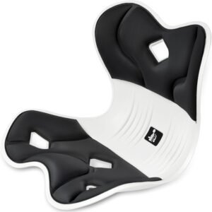 【ドイツ レッド•ドット賞受賞製品】姿勢サポート 椅子【2025最新昇級 腰 椅子】 DEZIYUA 骨盤 チェア 骨盤から腰をサポート 高反発メモリー綿 腰当て 姿勢補正 クッション 軽量 持ち運び簡単 椅 子や床に置いて座るだけ 猫背改善 腰が痛くならない オフィス テレワーク 女性 男性 学生 両親ギフト最適 (ブラック)