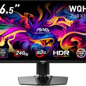 【Amazon.co.jp限定】MSI QD-有機EL ゲーミングモニター MAG 272QP QD-OLED X24 26.5インチ/WQHD/QD-OLEDパネル/240Hz/0.03ms（GTG）/ハードウェアブルーライトカット/HDR/AIビジョン/HDMI2.1/DP 1.4a/縦横回転・高さ調整/ピボット/メーカー3年保証