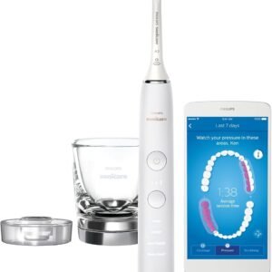 フィリップス 電動歯ブラシ ソニッケアー ダイヤモンドクリーンスマート (充電器用グラス付き) HX9911/66 ホワイト 【Amazon.co.jp 限定】