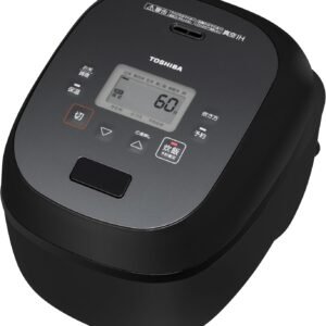 TOSHIBA(東芝) 炊飯器 炎匠炊き 5.5合 RC-10RWA(K) グランブラック 真空IH rice cooker 日本製 真空ひたし 早炊き 真空保温白米40時間 お手入れ簡単