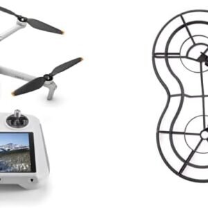 DJI Mini 3(DJI RC付属) + 360° プロペラガード – 4K HDR動画撮影、38分飛行時間、縦向き撮影、インテリジェント機能多数搭載、折りたたみ式軽量ミニカメラドローン