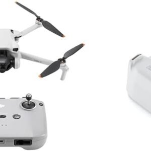 DJI Mini 3 + 【国内正規品】DJI Mini 3 インテリジェント フライトバッテリー – 4K HDR動画撮影、38分飛行時間、縦向き撮影、インテリジェント機能多数搭載、折りたたみ式軽量ミニカメラドローン