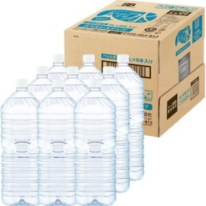アイリスオーヤマ(IRIS OHYAMA) 天然水 2L ×9本 ラベルレス 富士山の天然水 バナジウム含有 水 ミネラルウォーター ペットボトル 静岡県産 ケース 2リットル ボトル 2000ml【Amazon.co.jp限定】