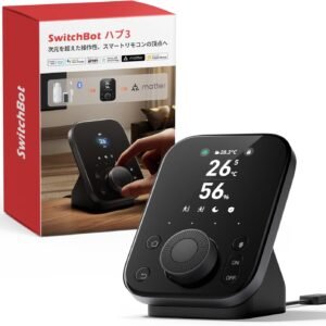 SwitchBot スマートリモコン ハブ3 赤外線家電を管理 Alexa - 2.4インチモニター付き スイッチボット 学習リモコン 温湿度計機能付き 光センサー付き リモートボタン スケジュール シーンで家電一括操作 遠隔操作 節電·省エネ Google Home IFTTT Siri SmartThingsに対応 Hub3