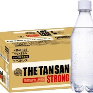 【強炭酸】コカ・コーラ カナダドライ ザ・タンサン ストロング ラベルレス 430ml ×24本