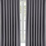 Hansleep カーテン 1級遮光 幅100cm×丈185cm 2枚組 グレー 断熱 防寒 防音 省エネ 厚手 無地 おしゃれ 洗える 寝室 リビング用 (グレー, 幅100cm×丈185cm)