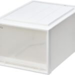 天馬 収納ボックス フィッツケース クローゼット 幅39×奥行53×高さ30cm 収納ケース たわみにくい 衣装ケース 日本製 再生材配合 サステナブル 【色 ホワイトクリア】 【53-39L】