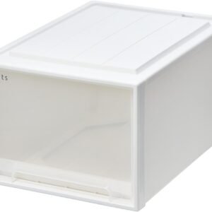 天馬 収納ボックス フィッツケース クローゼット 幅39×奥行53×高さ30cm 収納ケース たわみにくい 衣装ケース 日本製 再生材配合 サステナブル 【色 ホワイトクリア】 【53-39L】