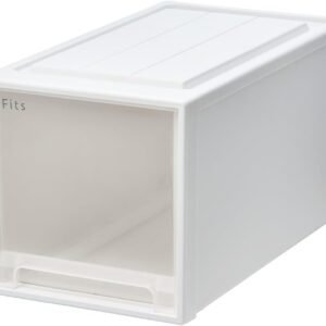 天馬 収納ボックス フィッツケース クローゼット 幅30×奥行53×高さ30cm 収納ケース たわみにくい 衣装ケース 日本製 再生材配合 サステナブル 【色 ホワイトクリア】 【53-30L】