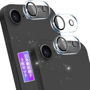 【3枚セット】 対応 iPhone 17E カメラフィルム カメラカバー 【日本製素材旭硝子製】 表面硬度9H 対応 いphone17E レンズフィルム カメラ保護フィルム レンズカバー フィルム アイフォン17E 用 カメラ保護 カバー 高透過率 飛散防止 3D 高感度タッチ 気泡防止 耐指紋 撥油性 ラウンドエッジ加工 簡単貼り付け FAMROLLS正規品