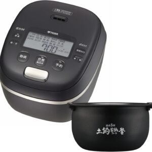 【WEB限定】タイガー魔法瓶 炊飯器 5.5合 圧力IH 日本製 お手入れ2点 遠赤5層土鍋蓄熱コート釜 炊き分け機能 多段階圧力 ブラック JRI-N100 K