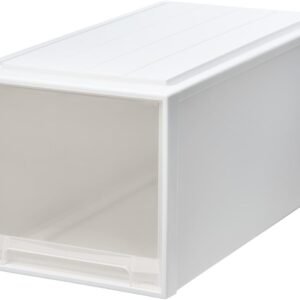 天馬 収納ボックス フィッツケース 押入れ 幅39×奥行74×高さ35cm 収納ケース たわみにくい 衣装ケース 日本製 再生材配合 サステナブル 【色 ホワイトクリア】 【74-39XL】