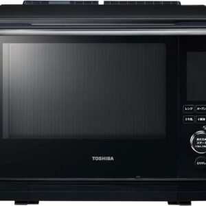 TOSHIBA(東芝) スチームオーブンレンジ 石窯ドーム ER-D3000A(K)グランブラック 2段調理 300℃ おまかせ焼き フラットテーブル 電子レンジ 簡単操作 簡単料理 時短 お手軽メニュー 簡単お手入れ