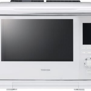 TOSHIBA(東芝) スチームオーブンレンジ 石窯ドーム ER-D3000A(W) グランホワイト 2段調理 300℃ おまかせ焼き フラットテーブル 電子レンジ 簡単操作 簡単料理 時短 お手軽メニュー 簡単お手入れ