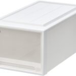 天馬 収納ボックス フィッツケース クローゼット 幅30×奥行53×高さ23cm 収納ケース たわみにくい 衣装ケース 日本製 再生材配合 サステナブル 【色 ホワイトクリア】 【53-30M】