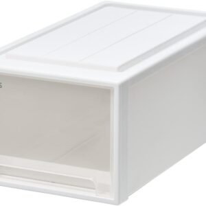 天馬 収納ボックス フィッツケース クローゼット 幅30×奥行53×高さ23cm 収納ケース たわみにくい 衣装ケース 日本製 再生材配合 サステナブル 【色 ホワイトクリア】 【53-30M】