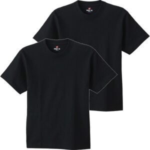 Hanes ビーフィー Tシャツ 半袖 丸首 2枚組 綿100% 丸胴仕様 タグレス仕様 2Pビーフィー Tシャツ BEEFY-T 2枚組 綿100% 肉厚生地 丸胴仕様 タグレス仕様 ヘビーウェイトT H5180-2メンズ
