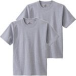 Hanes ビーフィー Tシャツ 半袖 丸首 2枚組 綿100% 丸胴仕様 タグレス仕様 2Pビーフィー Tシャツ BEEFY-T 2枚組 綿100% 肉厚生地 丸胴仕様 タグレス仕様 ヘビーウェイトT H5180-2メンズ
