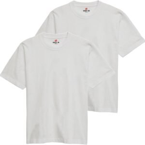 Hanes ビーフィー Tシャツ 半袖 丸首 2枚組 綿100% 丸胴仕様 タグレス仕様 2Pビーフィー Tシャツ BEEFY-T 2枚組 綿100% 肉厚生地 丸胴仕様 タグレス仕様 ヘビーウェイトT H5180-2メンズ
