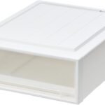 天馬 収納ボックス フィッツケース クローゼット 幅44×奥行53×高さ18cm 収納ケース たわみにくい 衣装ケース 日本製 再生材配合 サステナブル 【色 ホワイトクリア】 【53-44S】