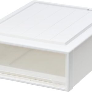 天馬 収納ボックス フィッツケース クローゼット 幅44×奥行53×高さ18cm 収納ケース たわみにくい 衣装ケース 日本製 再生材配合 サステナブル 【色 ホワイトクリア】 【53-44S】