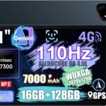 ALLDOCUBE iPlay 70E タブレット 11インチ 110Hz高リフレッシュレート Unisoc T7300 AnTuTuスコア65万点 クアッドスピーカー 1200×1920 WUXGA解像度 顔認識 GPS電子コンパス 16GB+128GB+1TB拡張 7000mAh 18W PD急速充電 Android 15 タブレット Widevine L1対応 4G LTE