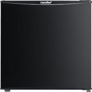 COMFEE' 冷蔵庫 45L インバーター 幅47.2cm コンパクト 静音25dB 省エネ 7段階温度調節 小型 一人暮らし キッチン/寝室/書斎/オフィス用 ミニ冷蔵庫 ホワイト RCD45BL1JP(E)