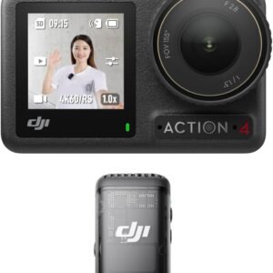 DJI Osmo Action 4 スタンダード コンボ + DJI Mic 2 トランスミッター（シャドーブラック） Vlog用カメラ 1/1.3インチセンサー搭載 360º HorizonSteady 風ノイズを抑えクリアな音声を収録するマイク
