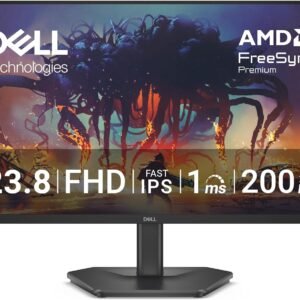 Dell SE2425HG 23.8-Inch Gaming Monitor (3 Year Warranty/FHD/Fast IPS, Non-Glossy/DP1.4x1, HDMIx2, FreeSync Premium/sRGB 99%/Tilt/1ms,200Hz)