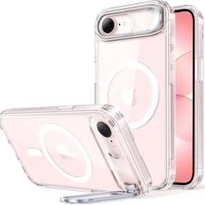 Design award winning series. ESR iPhone 2026e/16e Case, MagSafe Compatible, 3 Times US Military MIL Stand, Camera Protection, Hidden Stand, Adjustable, Wireless Charging, Air Guard Corner, Shockproof