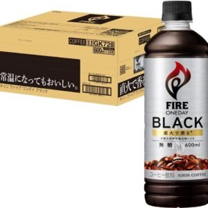 Fire(ファイア) キリン ワンデイ ブラック コーヒー 無糖 600ml 24本 ペットボトル