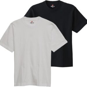 Hanes ビーフィー Tシャツ 半袖 丸首 2枚組 綿100% 丸胴仕様 タグレス仕様 2Pビーフィー Tシャツ BEEFY-T 2枚組 綿100% 肉厚生地 丸胴仕様 タグレス仕様 ヘビーウェイトT H5180-2メンズ