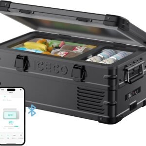 ICECO APL20 車載冷蔵庫 20L -20℃～20℃ 軽量アルミ製 ポータブル冷蔵庫 5年品質保証 低動作音 急速冷凍 アプリ制御 3WAY電源対応 DC12V/24V AC100V 家 車中泊 アウトドア キャンプ