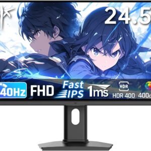 KTC 24.5インチ FHD(1920*1080) 240Hzゲーミングモニター FAST IPS 1ms HDR400対応 ΔE<2 sRGB 114% 色域ボリューム コントラスト比1000:1 400cd/m² Adaptive Sync チルト・ 縦回転・昇降可能で簡単設置 アイケア HDMI2.0*2 DP1.4*1 USB2.0 VESA対応 三年保証付き H25T7-3