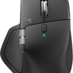 Logitech MX Master 4 Advanced Wireless Mouse, Quiet, Rechargeable, Wireless, MX2400, Graphite, Japanese Official Product *Amazon.co.jp Limited Includes Wallpaper Download + MP10GR Mouse Pad, Water