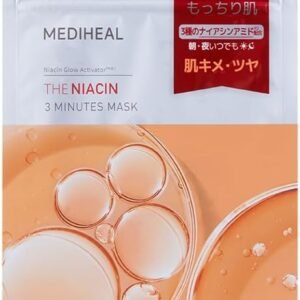 MEDIHEAL OFFICIAL(メディヒール) THE 3ミニッツマスク(ナイアシン) 7枚 THE 3 Minutes Mask (Niacin) 7P ツヤ 保湿 韓国 パック スキンケア しっとり (1SET)